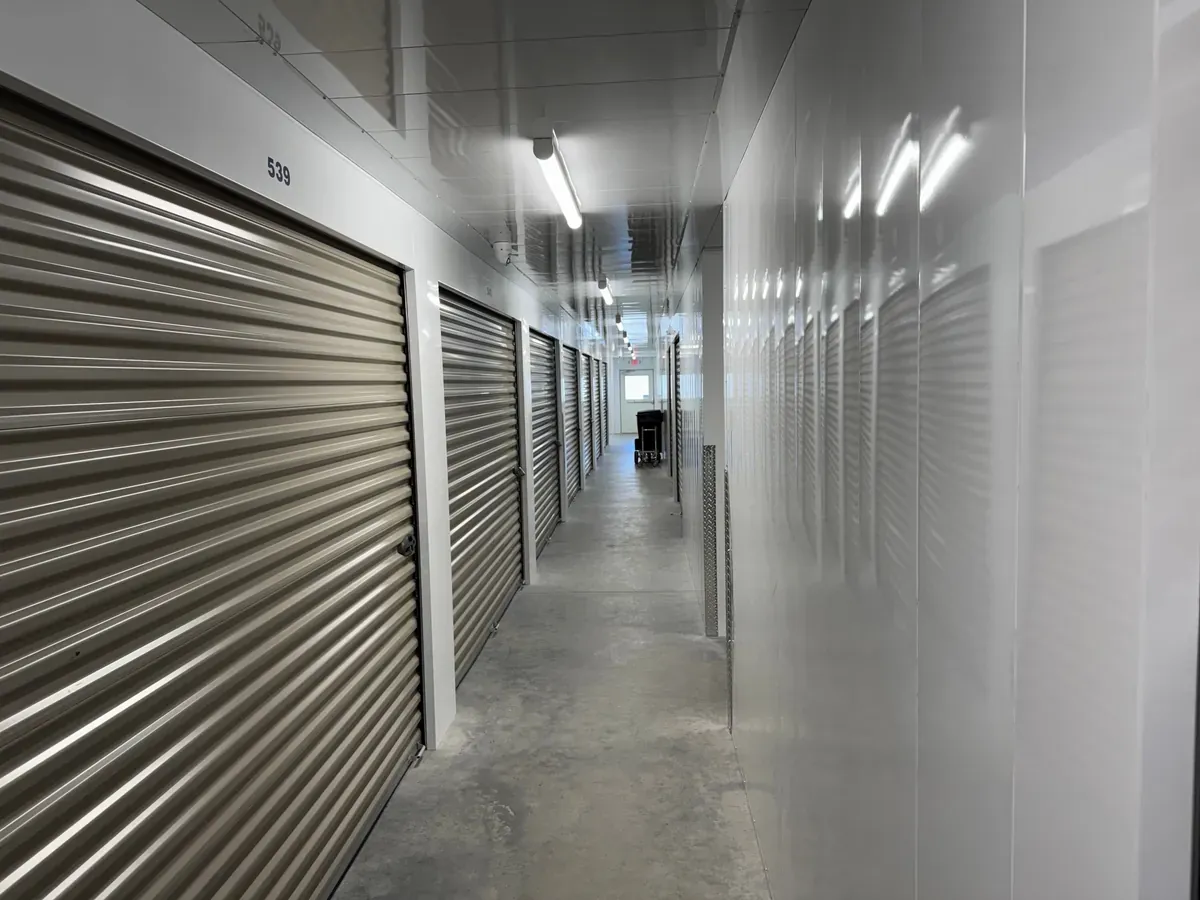 Hallway of Storage Facility units