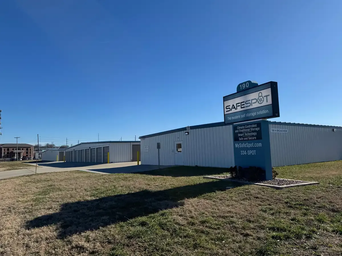 Exterior office building of storage facility