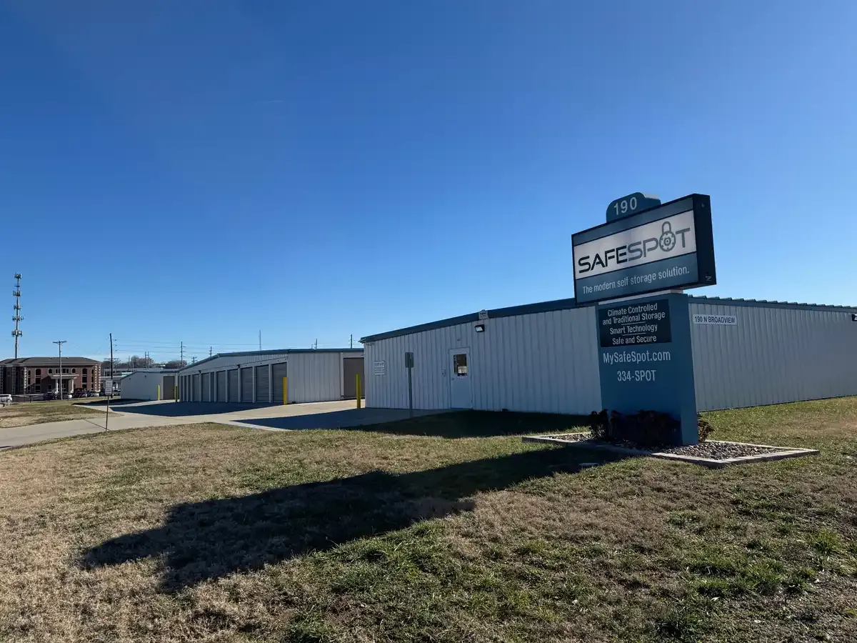 Exterior office building of storage facility