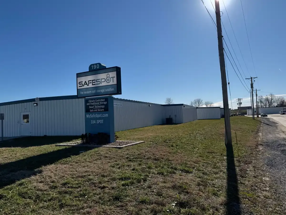 Exterior office building of storage facility