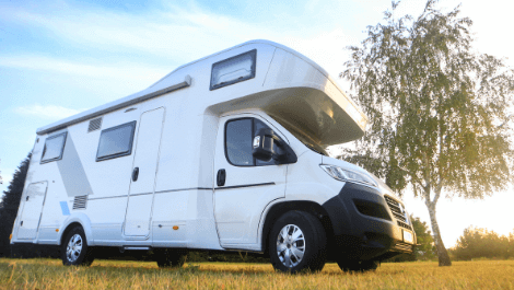 RV outdoors, road trip, cross country, van life