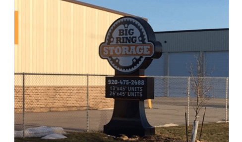 Big Ring Storage | Appleton Mayflower Wisconsin Sign